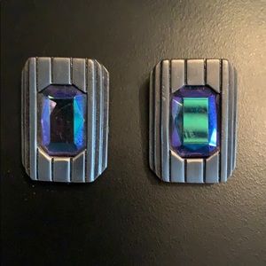 Vintage clip on costume earrings